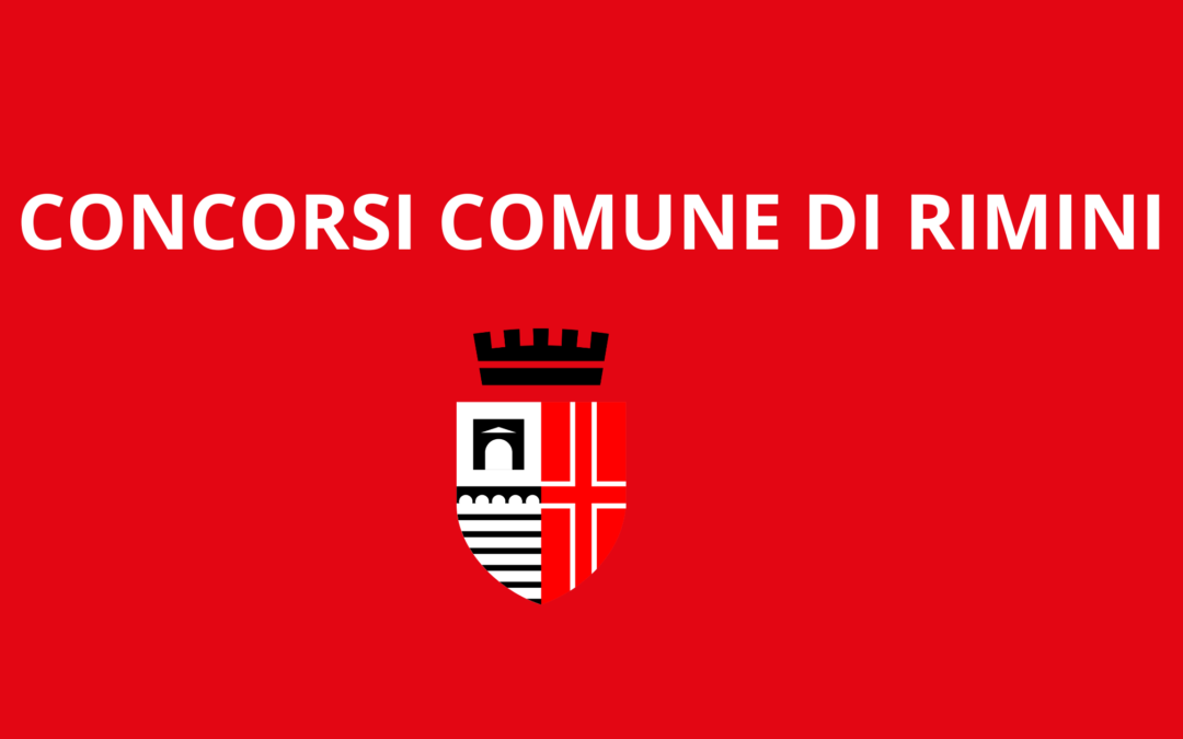 Due nuovi concorsi indetti dal Comune di Rimini