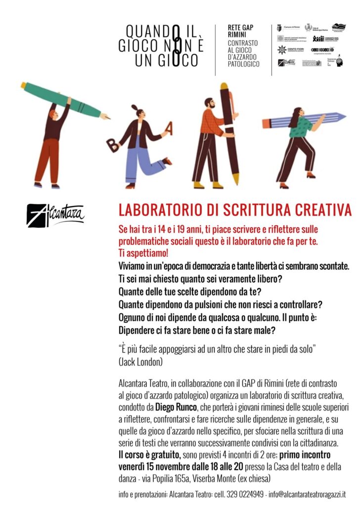 Volantino laboratorio di scrittura creativa