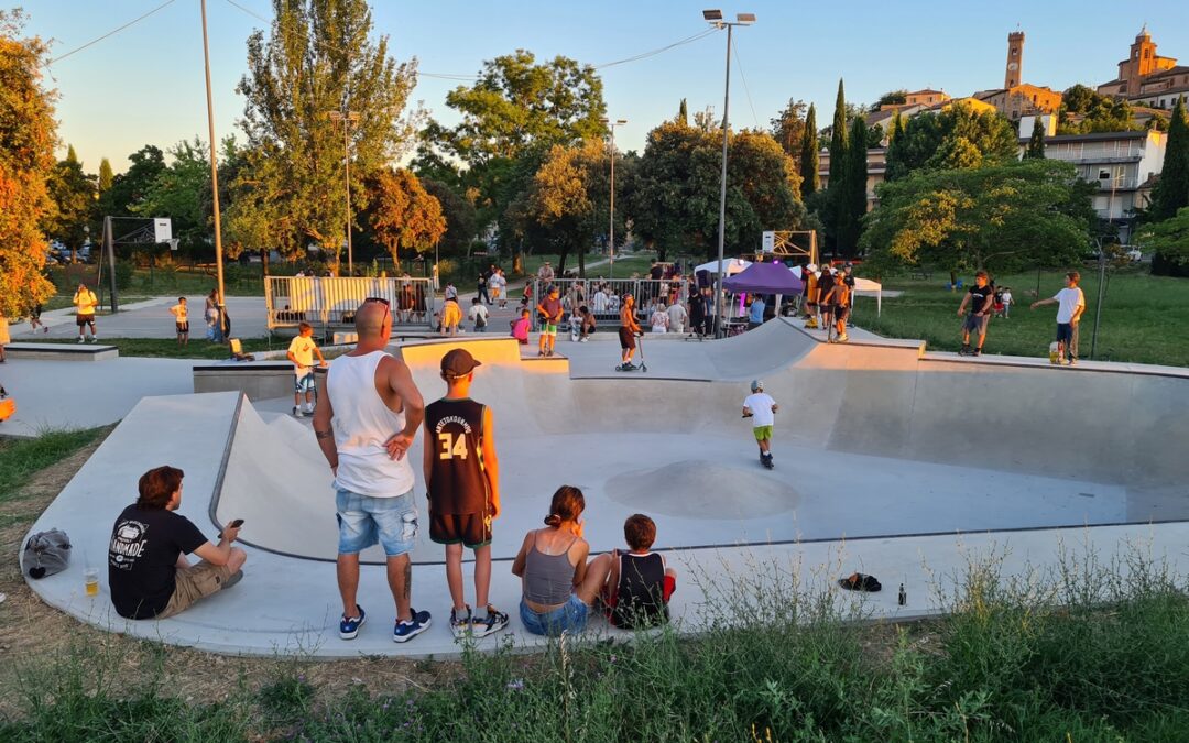 Inaugurazione Skate Park al parco Francolini di Santarcangelo: festa, musica e sport