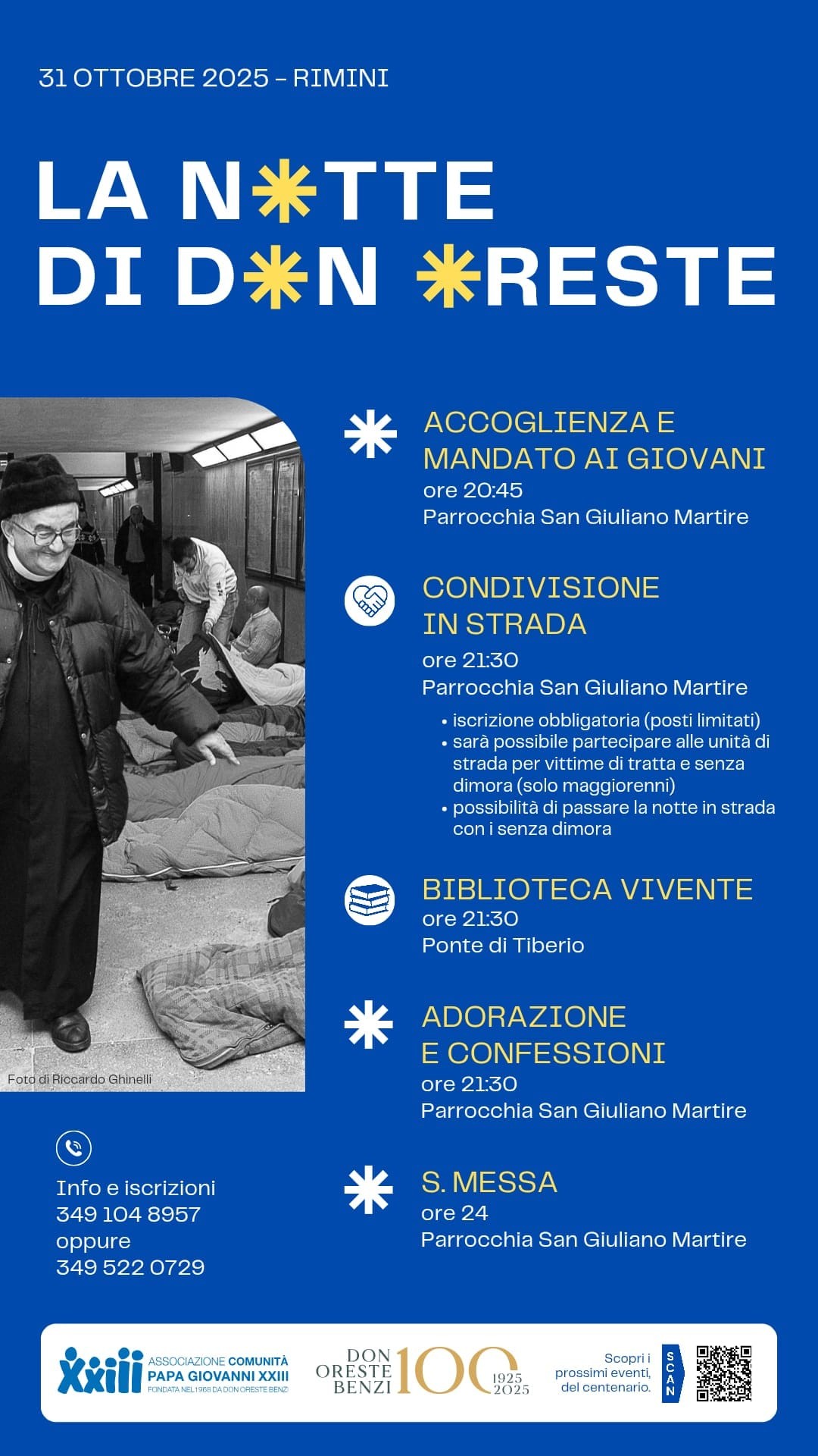 Programma della Notte di Don Oreste 2025