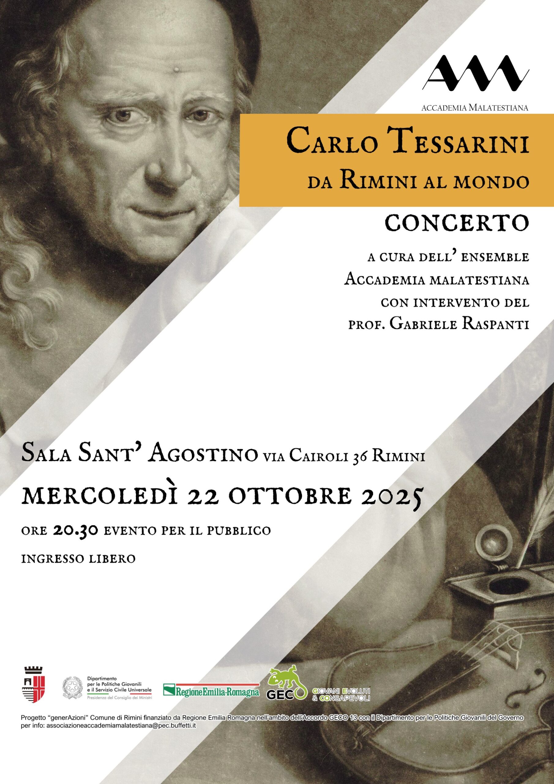 Concerto Accademia Malatestiana dedicato a Carlo Tessarini