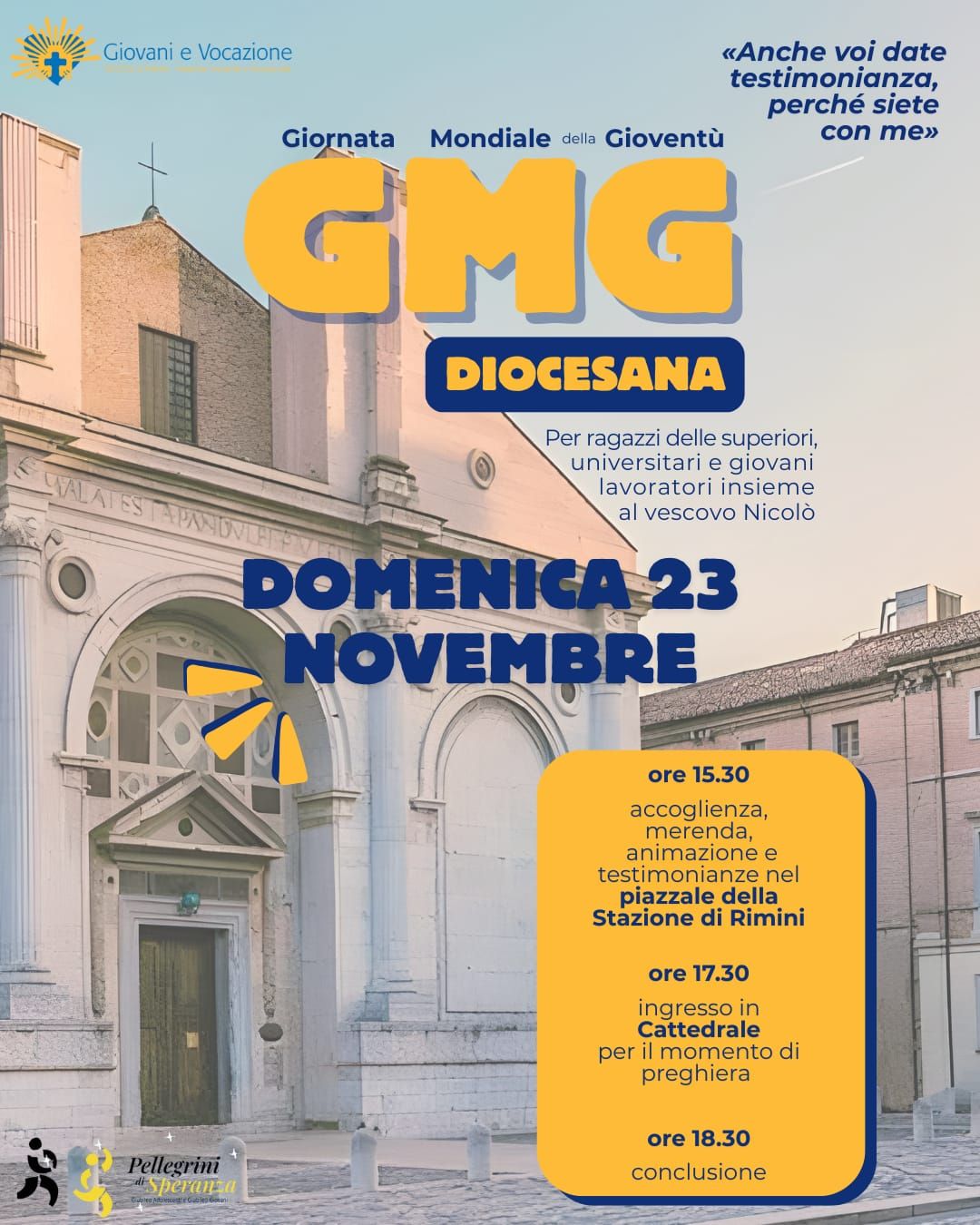 Locandina e programma Gmg diocesi di Rimini 2025