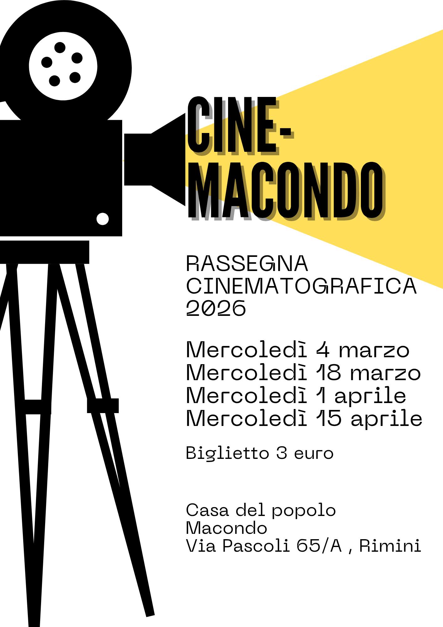 Locandina del Cine-Macondo 2026