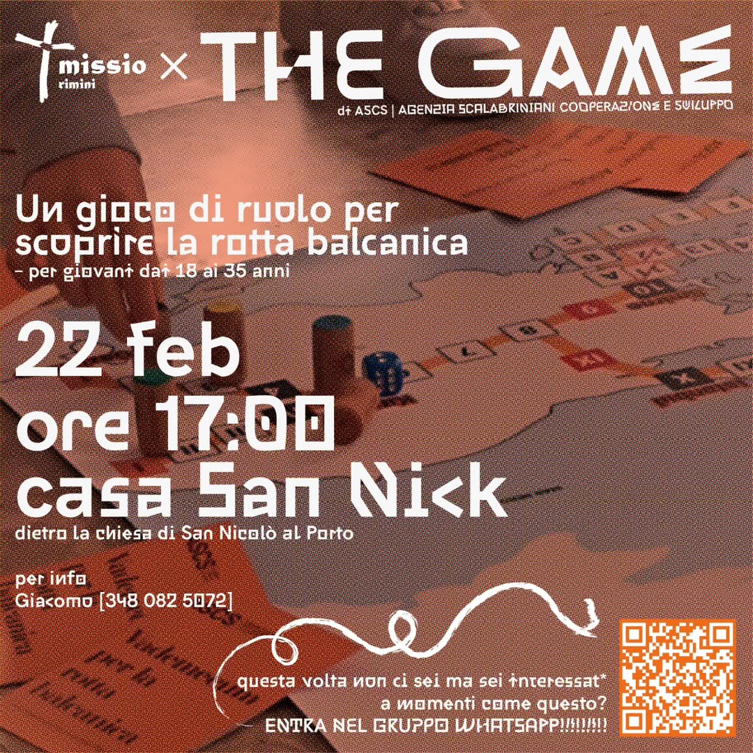 Volantino gioco di ruolo Missio Rimini