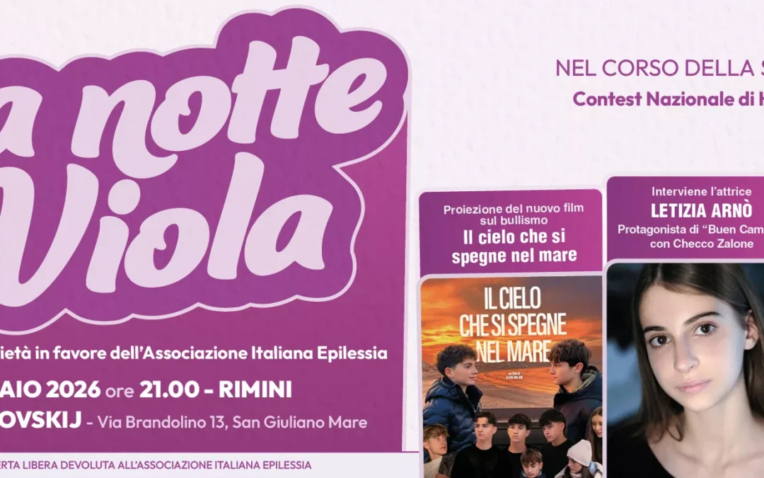 Rimini, La Notte Viola 2026: ospite Letizia Arnò e contest nazionale hip-hop