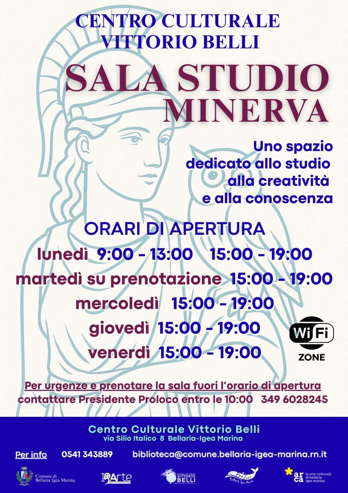 Sala Studio Minerva orari e contatti