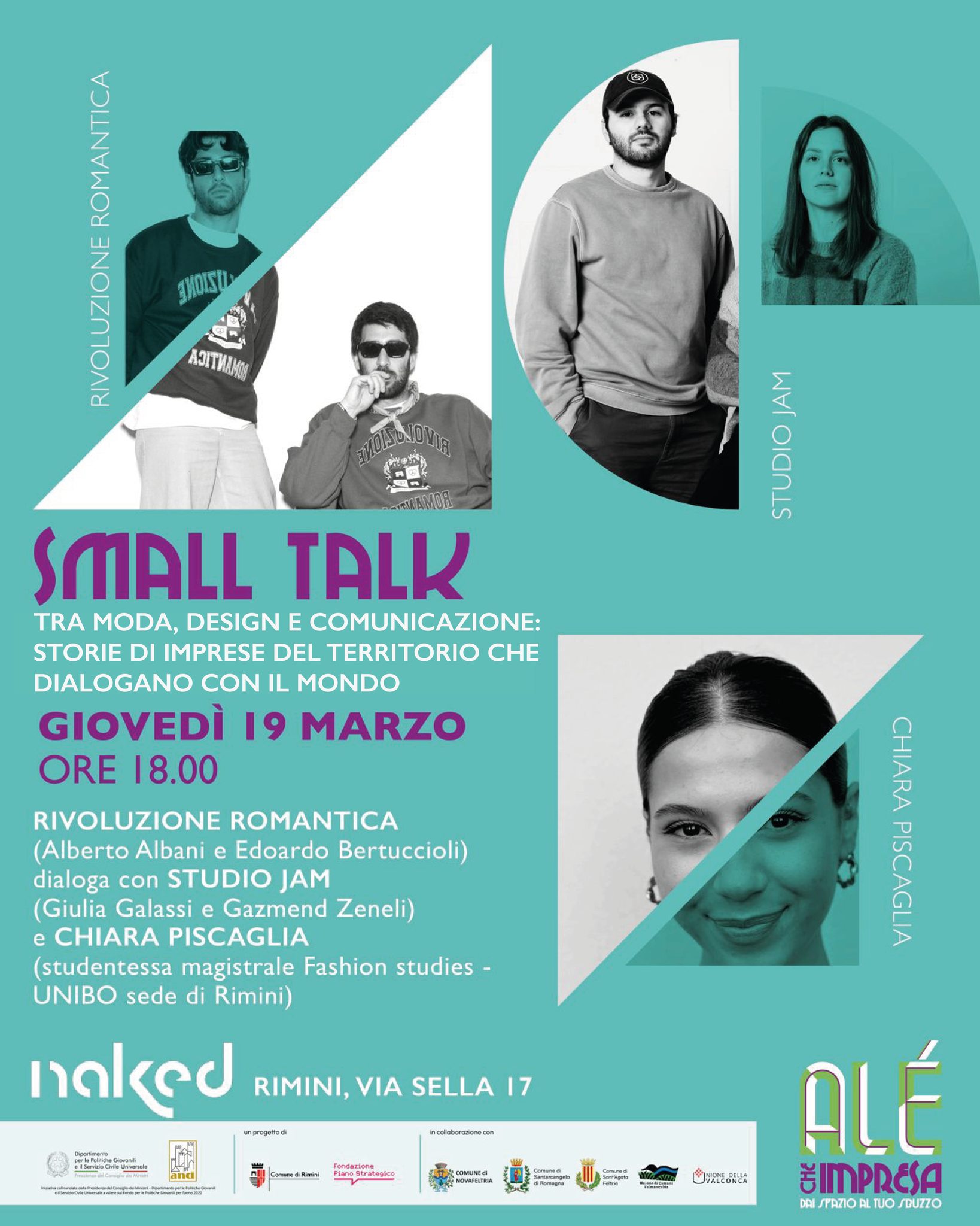 Locandina small talk su moda e design