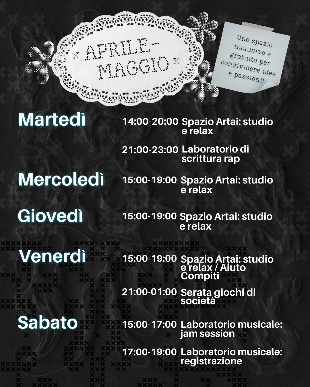 Programma aprile e maggio Labo380 Santarcangelo