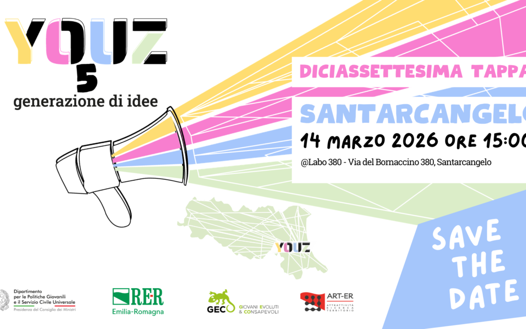 YOUZ 5 – Forum Giovani: sabato 14 marzo tappa a Santarcangelo