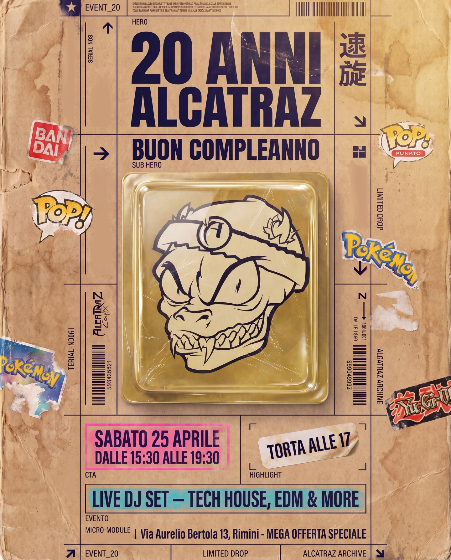 Locandina 20 anni Alcatraz