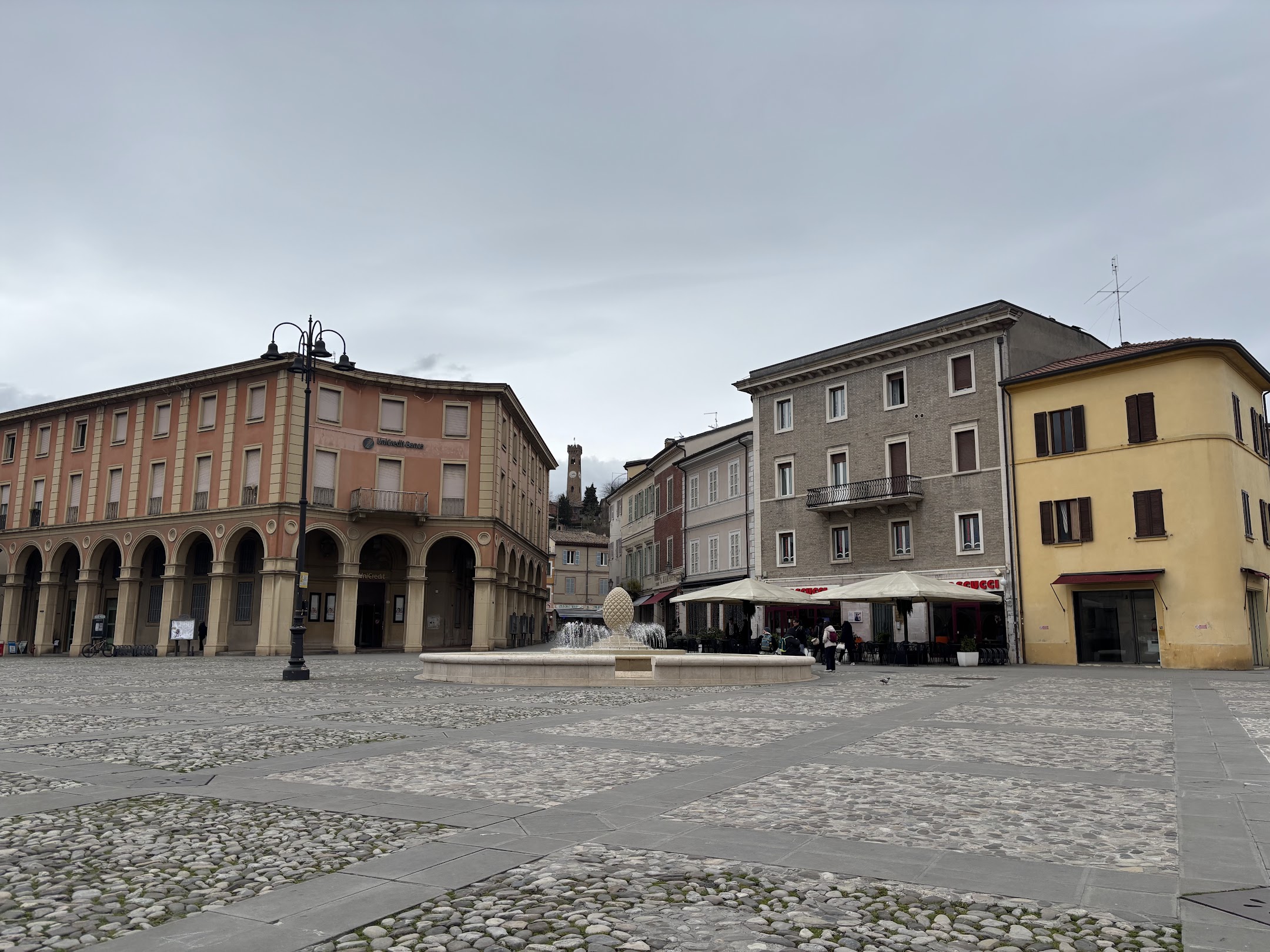 Piazza Ganganelli a Santarcangelo