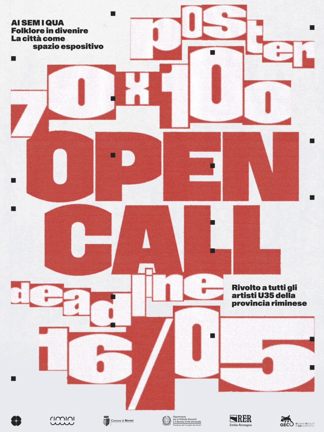 Open call Creative field poster