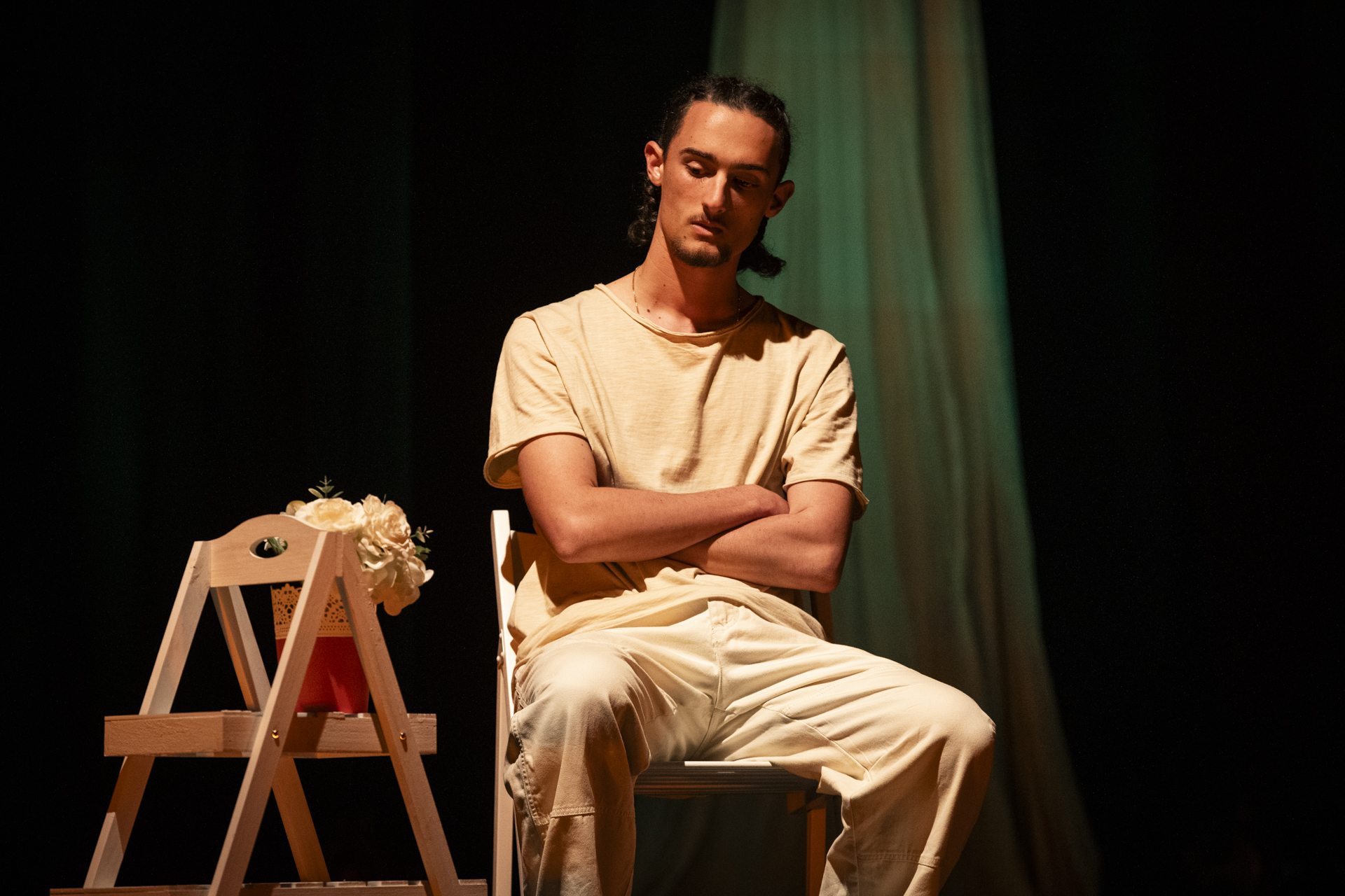 Luca Zucconi sul palco di Alcantara
