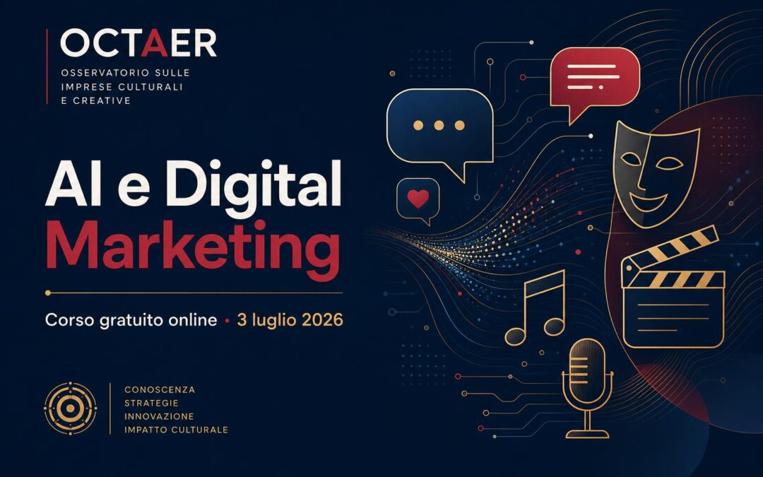 Competenze digitali per cultura ed eventi: corso gratuito online il 3 luglio