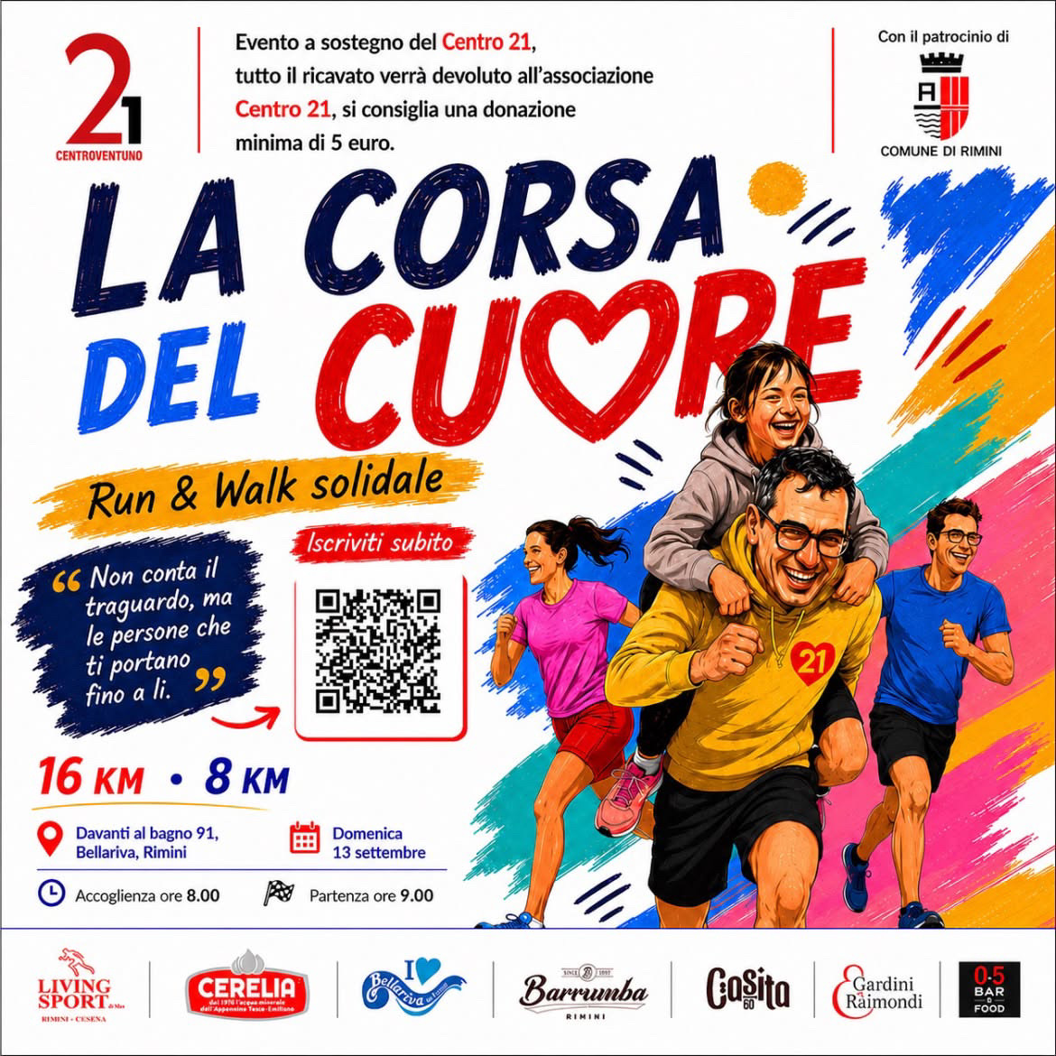 Locandina La Corsa del Cuore settembre 2026 Bellariva