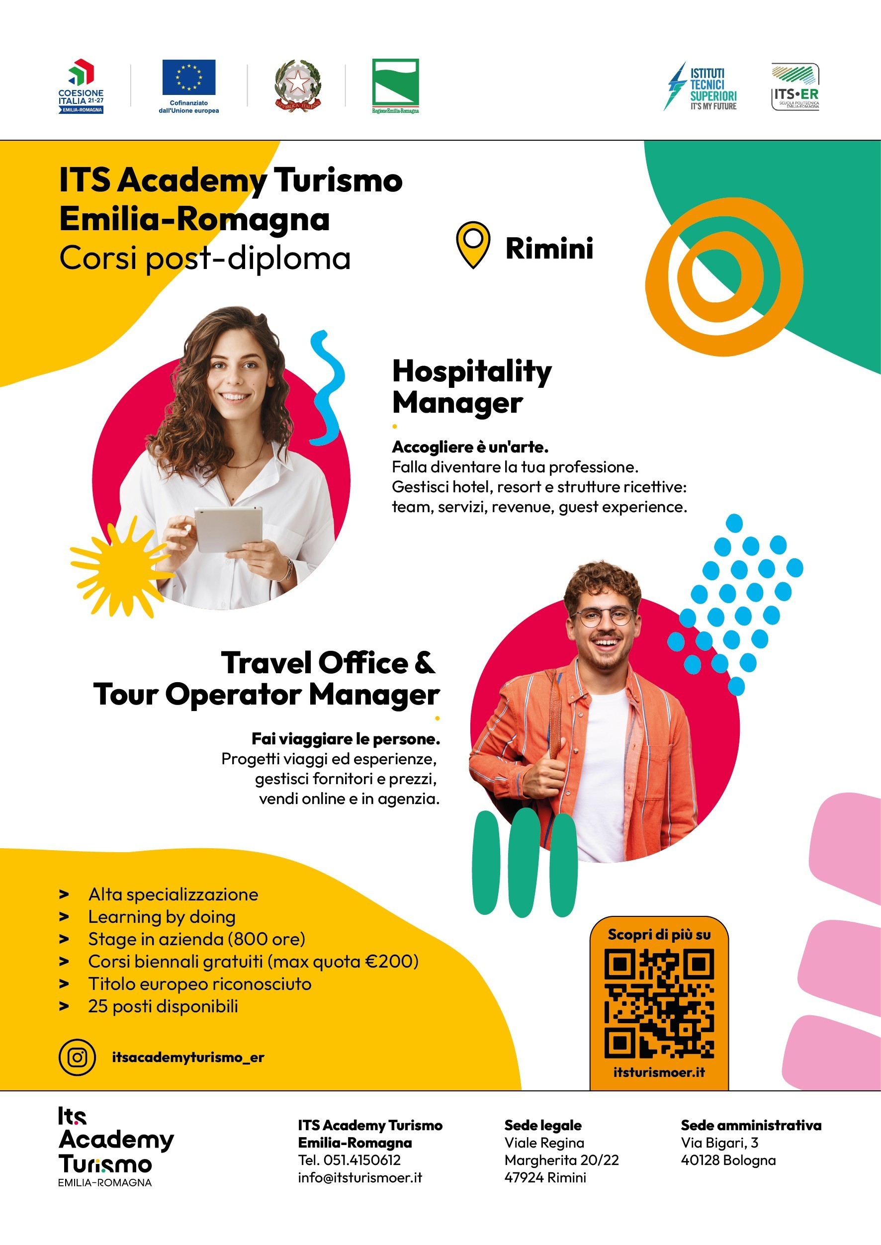 Locandina ITS turismo e benessere 2026